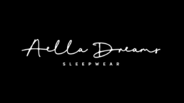 the reversed version of the aella dreams logo - a fashion logo design project by nstudio