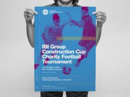 poster design for a football tournament