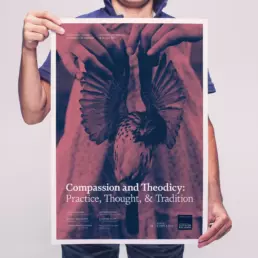 poster design for the university of oxford: 'compassion and theodicy: practice, thought, & tradition' - by nstudio