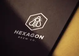 hexagon logo close up