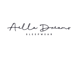 aella dreams logo presented in black on white background. a fashion logo design project by nstudio
