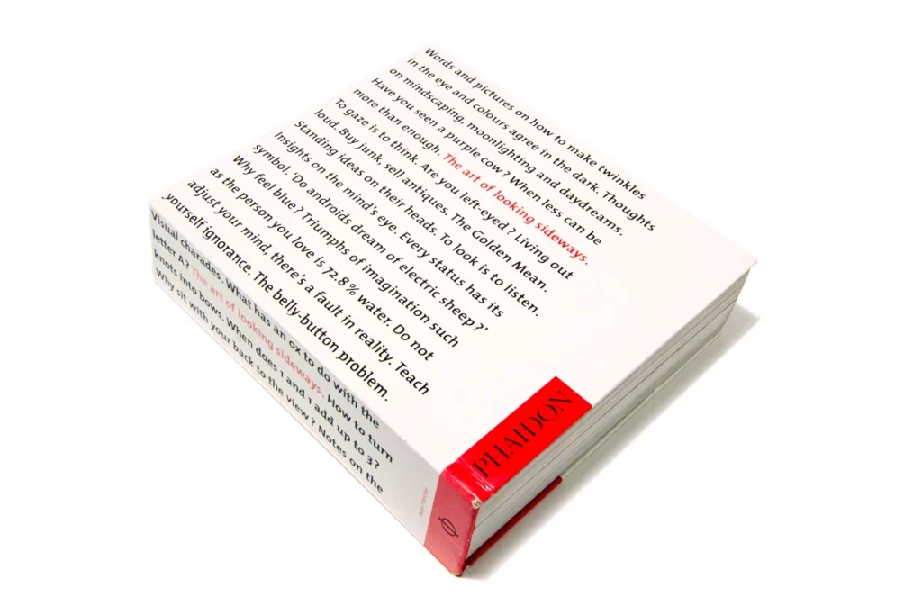 The Art of Looking Sideways by Alan Fletcher. Isolated on a white background