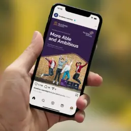 academy learning social media post mockup