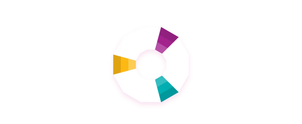 colour wheel graphic showing triadic colours