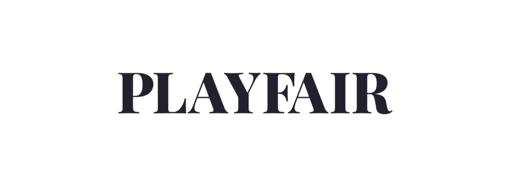 Playfair set on a light orange background