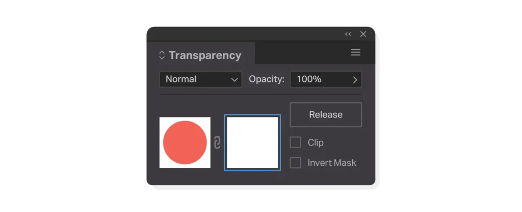 adobe illustrator's transparency panel