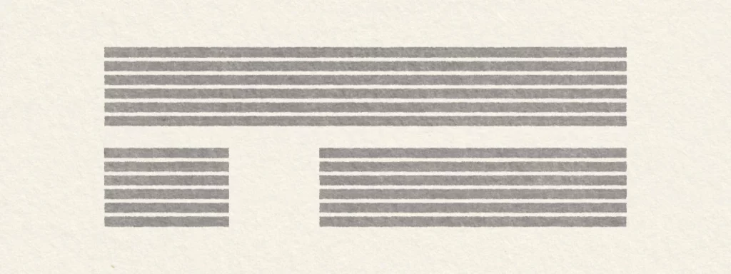 line lengths presented on textured paper