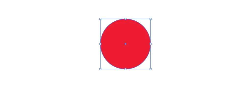 a red circle drawn in illustrator