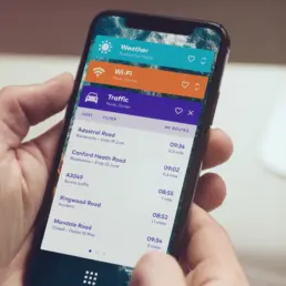 app mockup on iphone