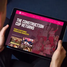 website mockup on ipad