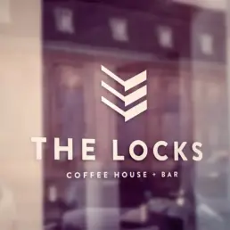 logo mockup on glass