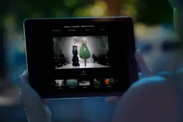 mockup of a coulter website commercial on an ipad