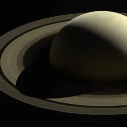 an image of saturn and its rings