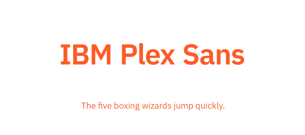 ibm plex sans free font