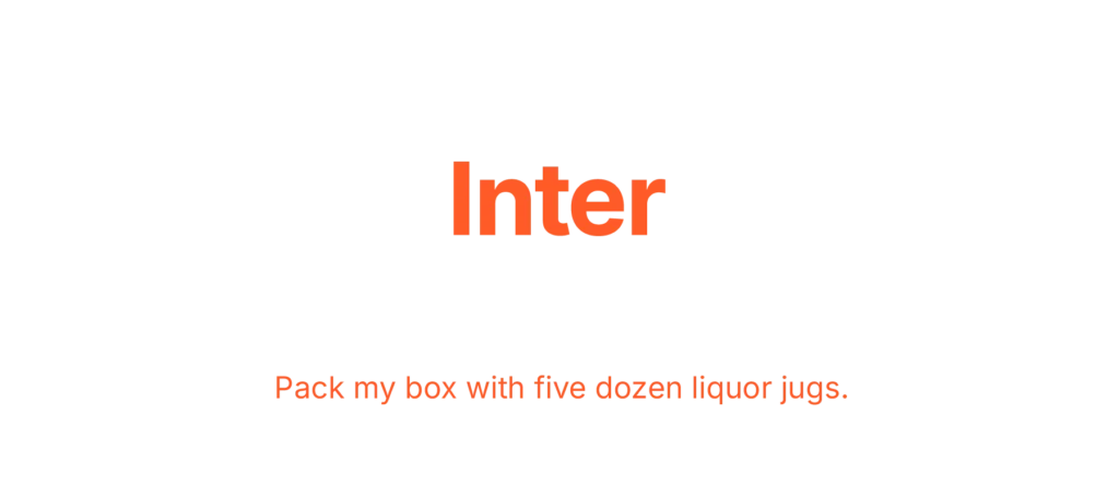 inter free font