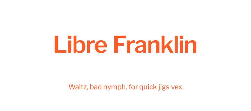 libre franklin free font