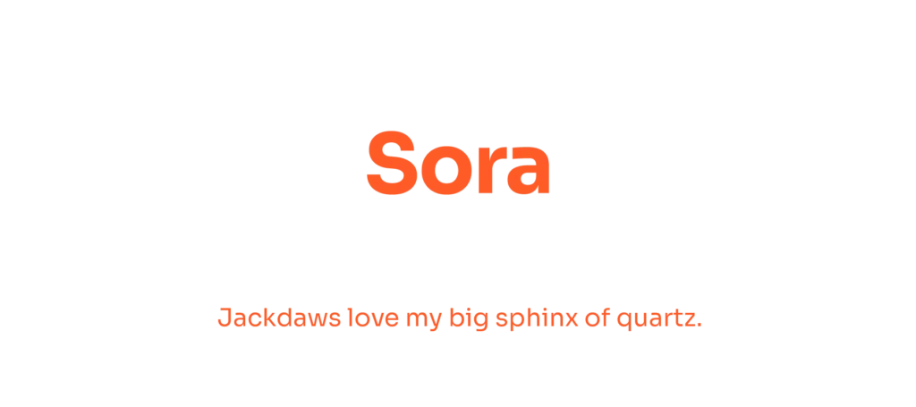 sora free font