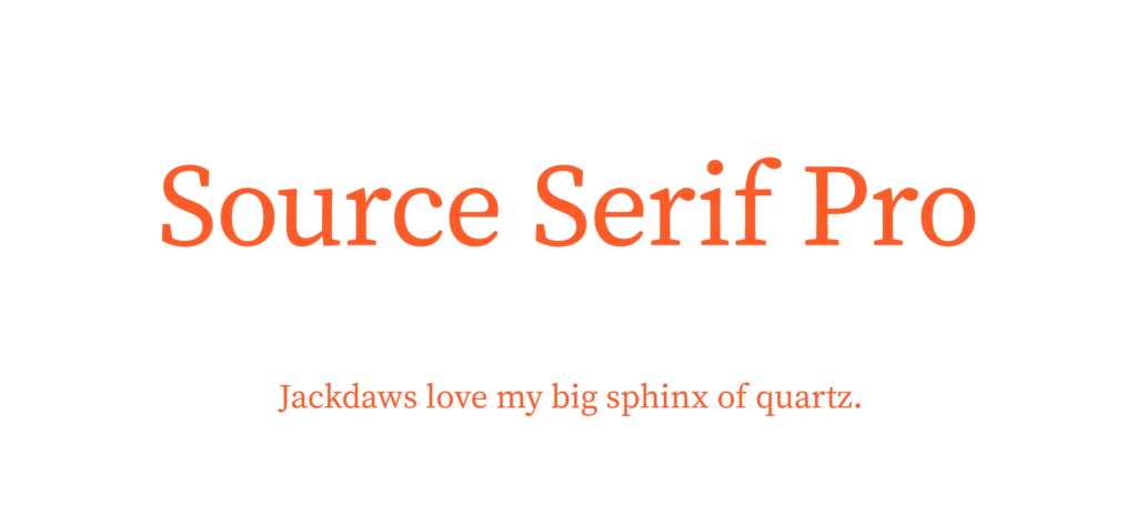 source serif pro free font